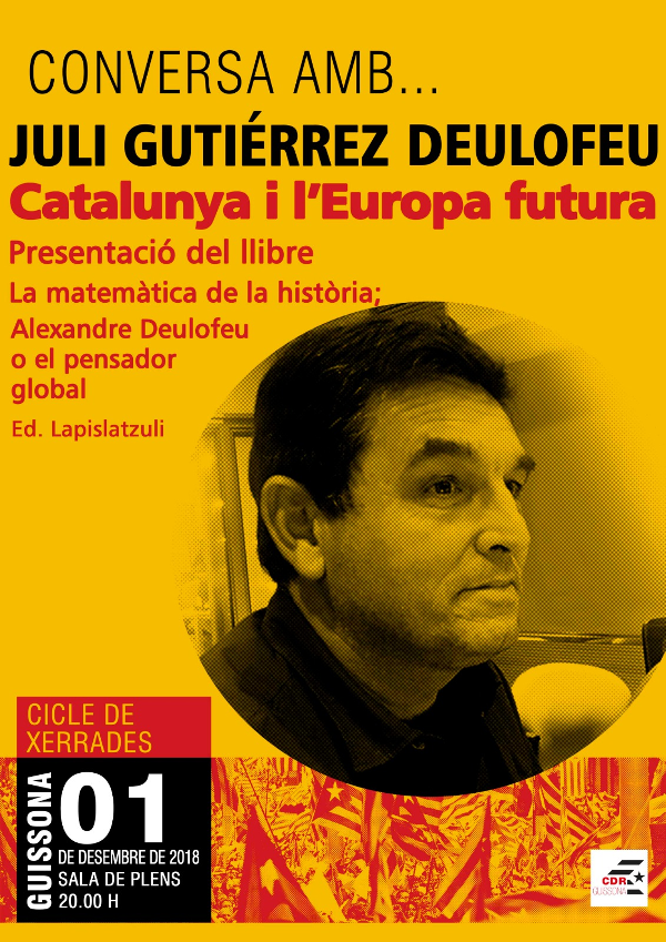 2018-12-01. Conversa amb Juli Gutièrrez Deulofeu. Presentació llibre sobre la Matemàtica de la Història a Guissona.