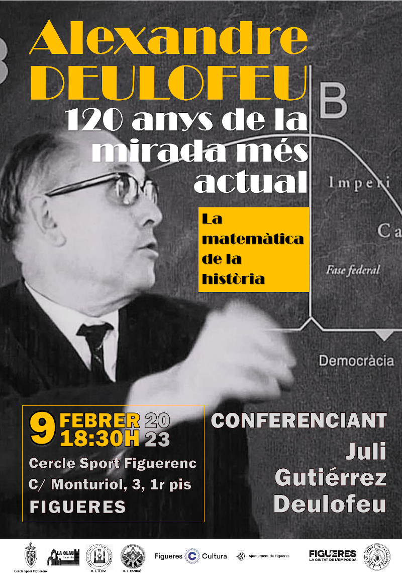 9-2-2023. Alexandre Deulofeu. 120 anys de la mirada més actual. La matemàtica de la història.
