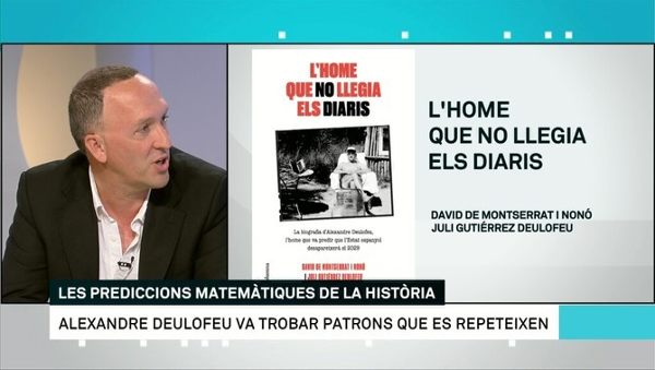 17-6-2019. Els matins. TV3. Alexandre Deulofeu, l’home que no llegia els diaris. (Alexandre Deulofeu, el hombre que no leía los diarios). Entrevista a David de Montserrat.